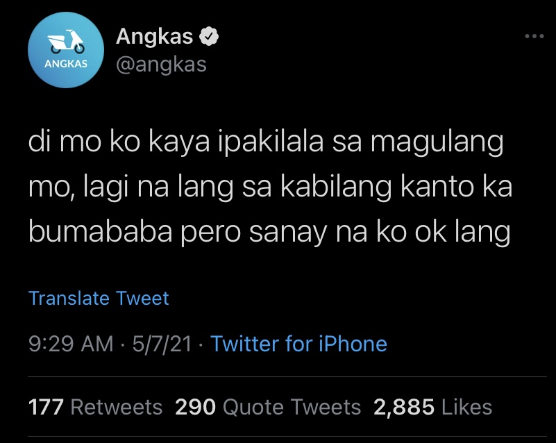Angkas ensures that audience can relate to their posts