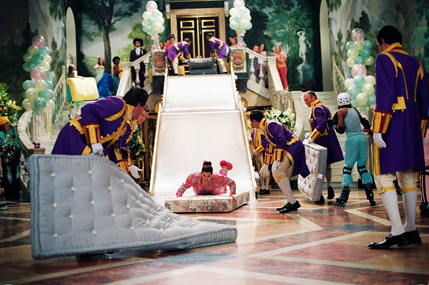 Princess Diaries mattress surfing